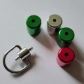 Refrigeration air conditioner Freon Refrigerant bottle cap with lock key Aluminum brass Locking 1/4 16/7 Locking caps