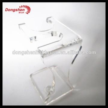 High quality Transparent resin shaving brush stand,shaving razor stand, razor and brush stand