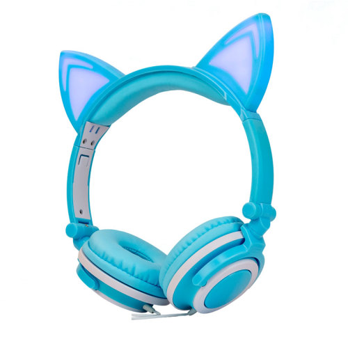 audifonos gamer cartoon kids cat ear headphones