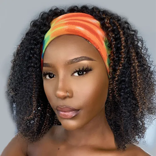 Cheap Brazilian Highlight 4/27 Color Headband Wigs Short Bob Pixie Razor Cut Ombre Nonlace Peruvian Short Human Hair Bob Wig