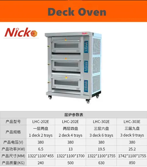 Electric Bread Deck Baking Oven for Bakery Equipment