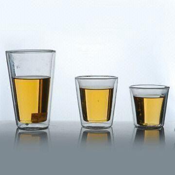 Double Wall Borosilicate Glass Tumblers, 3 Sizes are Available, Can be Sold as a Set