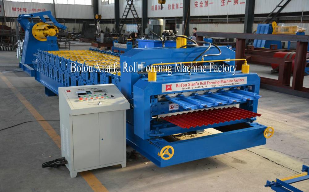 Turkish style double layer roof forming machine