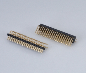 Right Angle Connector Pitch 1.00mm Pin Header Dual Row Pin Header Connector