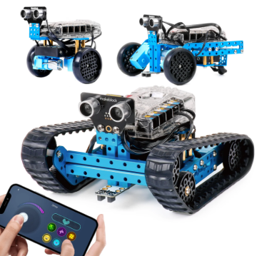 3-in-1 Programmable mBot Ranger Robotic Kit: STEAM Building Blocks & Coding Toy Car