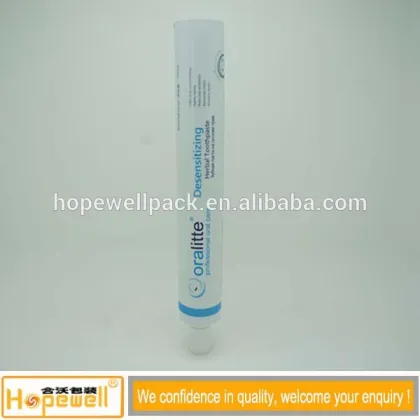 7.8 Ounce Total Fresh Mint Stripe Gel White Toothpaste Packaging Tube