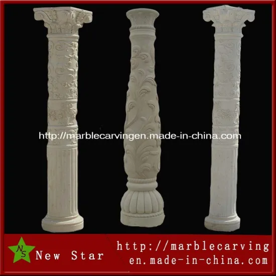 Decorative Roman Marble Columns, Stone Pillars