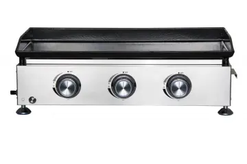 3 Burner Flat Top Griddle with LED Knob