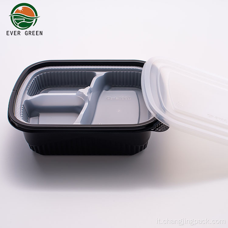 Contenitore alimentare alimentare Ciotola di plastica a microonde usa e getta