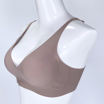 Flex fit lightly push up invisible wireless bra