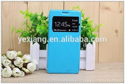 window leather flip cover for vivo y51 smart phone case