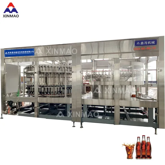 XINMAO Fully Automatic 3-in-1 Salt Soda Carbonated Beverage Filling Machine