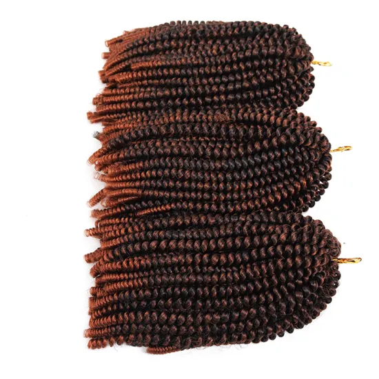 Beyond Beauty Spring Twist Hair Black Brown Burgundy Crochet Braids 12inch 160g