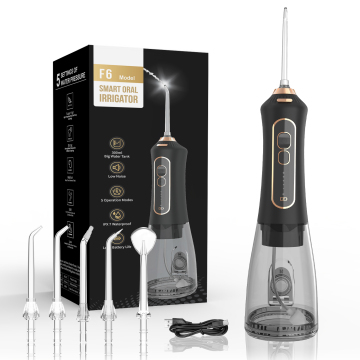 Eisler F6 Water Dental Flosser: Portable USB Rechargeable IPX7 Waterproof Teeth Cleaner