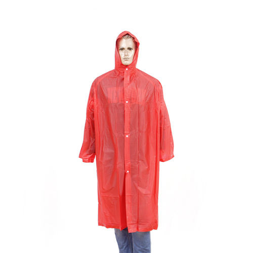 customized waterproof PVC long raincoat