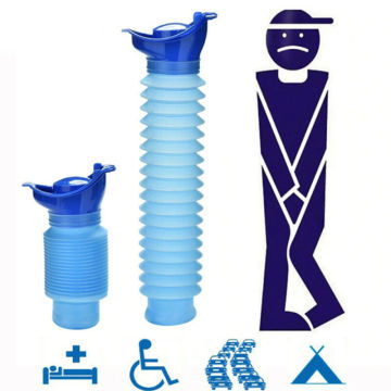 1pc 750ml Male & Female Outdoor Emergency Toilet Reusable Portable Camping Car Travel Pee Urinal Urine Toilet
