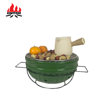 Horno artístico verde: chimenea de 12 pulgadas Kimstone