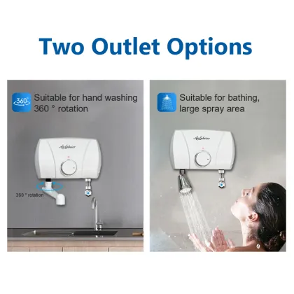 SS304 Electric Water Heater for Bathroom Shower - Terma De Agua Caliente 5500