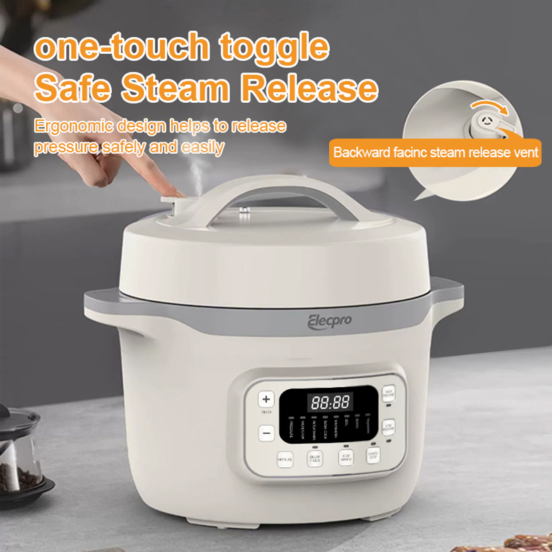 Elecpro Electric Pressure Cooker with LED touchscreen display