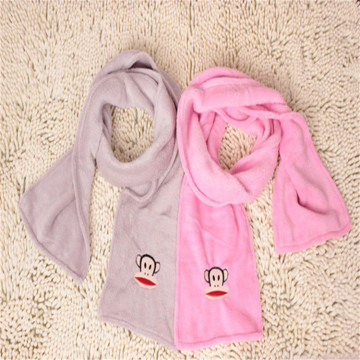 Hot style in Asia Warm hand Up custom scarves Japan and Korean style flannel fleece scarf for women stylish