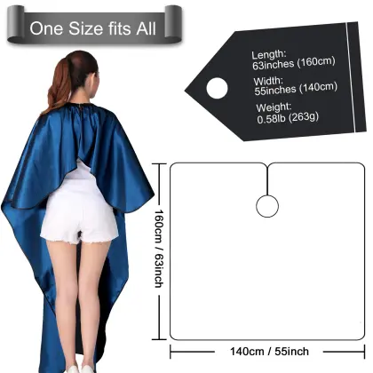 Eco-Friendly Waterproof Satin Hairdressing Barber Cape