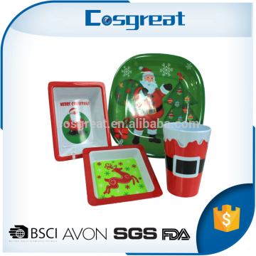 Promotional festival gifts food grade melamine chicken dinnerware