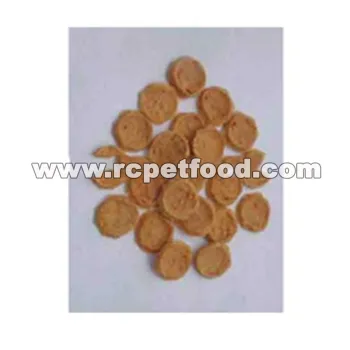 Dry chicken jerky circular chip