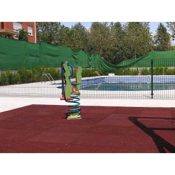 Recycled rubber tiles 500x500x20mm for garden,playground, road