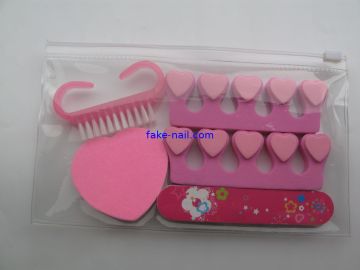 Nail Manicure Kit / Fake Nails Kit With Eva Toe Separator / Eva Toe Divider