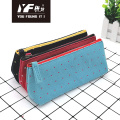 Colored Pencil Case Custom colorful dot canvas pencil case Factory