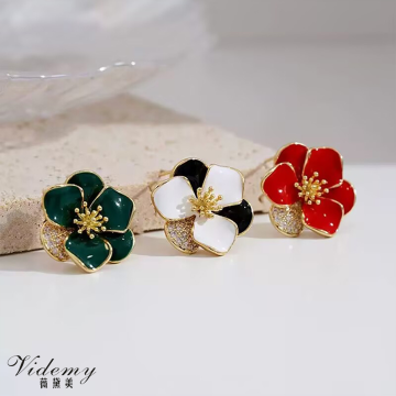 Kancing Kelopak Berlian Warna-warni yang Cantik untuk Mode Modern