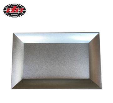 Glitter Silver Rectangle Plastic Charger Plate