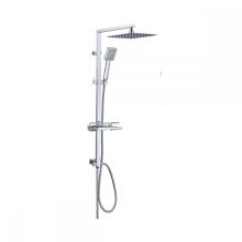 Stainless Steel White Ultra-thin Overhead Rain Shower Set