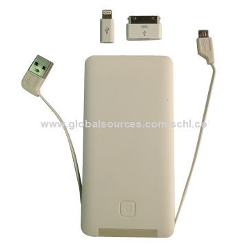 6,000mAh Power Banks for iPhone, Lightweight, Easy to Carry