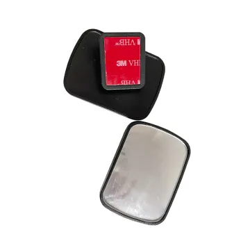 2 Pack of Adjustable Convex Rear View Mirrors with Black Frames - Wide Angle Blind Spot Mirrors for Cars and Trucks
