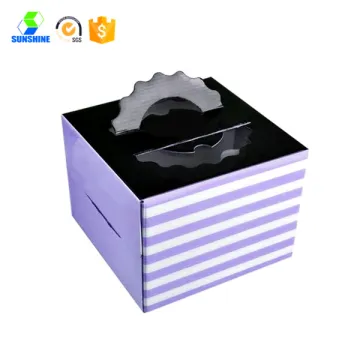 take away cake packaging box with handle