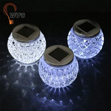 New product factory directly garden lights glass solar powered
