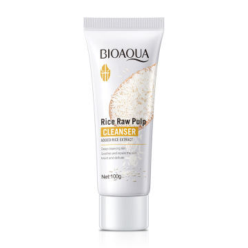 Hot Selling Rice Facial Cleanser with Deep Moisturizing and Smoothing Exfoliating Lotion