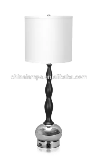 Hotel lamps with electrical outlets bedside edison table lamp reading light for Hilton Hotel UL CUL list