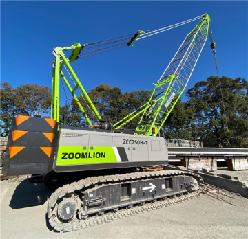 Promotion Price on Zoomlion 75 Ton Crawler Crane (ZCC750H) Model: Mobile Lifting Crane