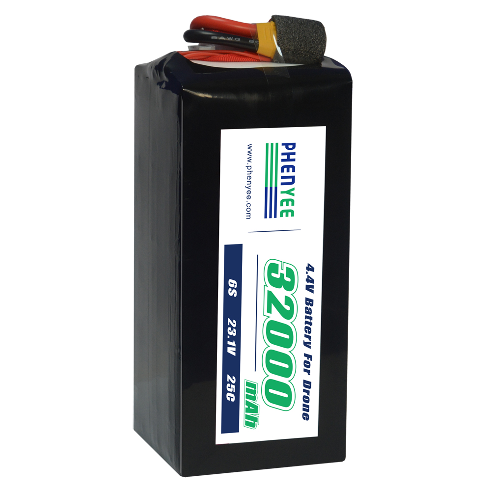 Logistiek drone -batterij 32000mah 25c 6s 23.1V