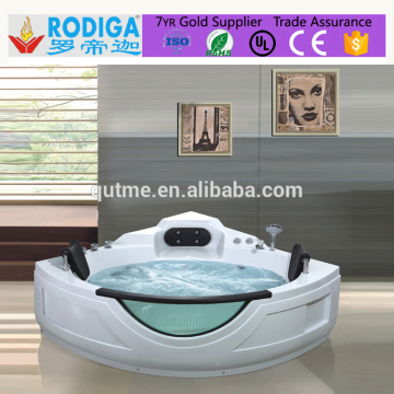 Autme cheap whirlpool corner hot tub bathtub
