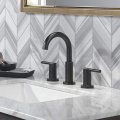 2 handle black widespread bathroom faucet sets