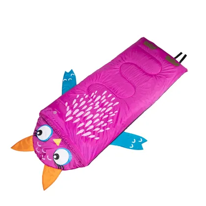 Cute Pink Kids Soft Cartoon Thicken Warm Coldproof Sleeping Bag