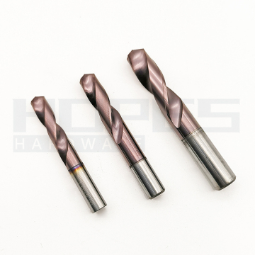 HRC55 Solid Carbide Twist Drill Bits with Coating - Sizes 1.0 to 25mm