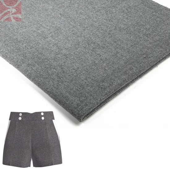 Double-sided Twill Woven Woolen Fabric