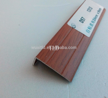 aluminum L section decoration ,floor adge trim,auto-adhesive or countersunk head screw