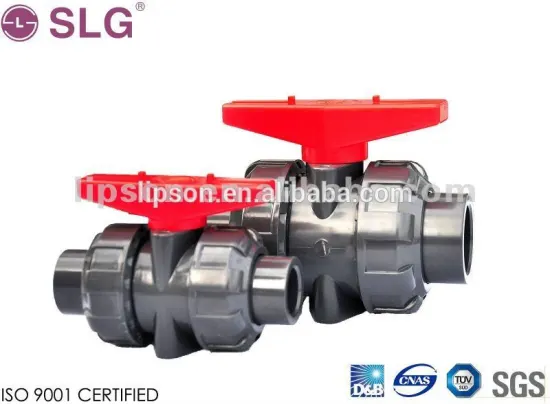 PVC Double Union Ball Valve / Pipe Fitting