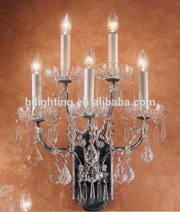 Wrought Iron Crystal Wall Lamps electronic wall lamp