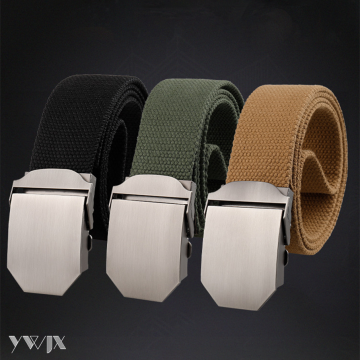 Woven Belt for Men Featuring Durable Zinc Buckle
